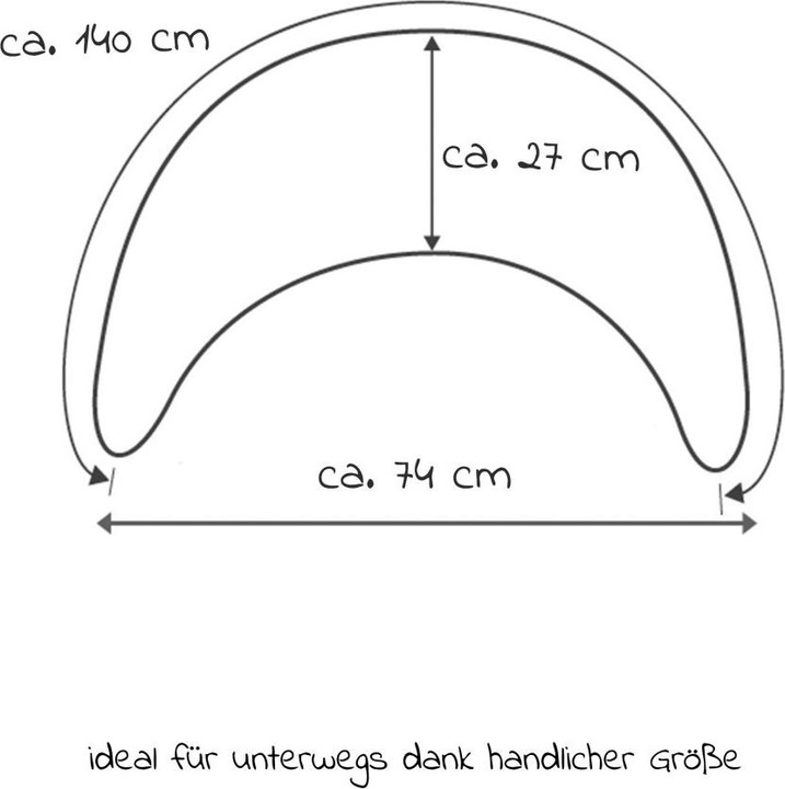 Produktbild Theraline Plüschmond (140 cm)