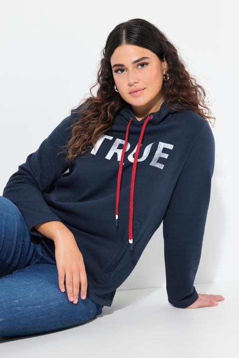 Produktbild Ulla Popken Hoodie, True, Kapuze, Kordel, Taschen, Langarm (42, 44)