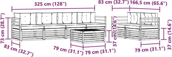 Produktbild vidaXL Outdoor-Sofa