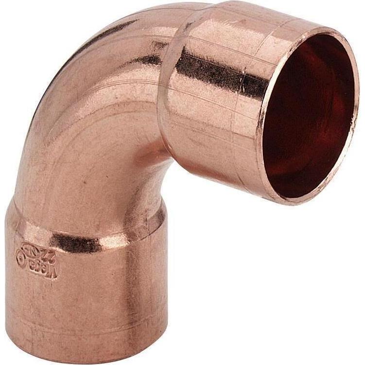 Viega, Zubehör Sanitärinstallation, Bogen 95002A 28mm, 90Grad, Kupfer