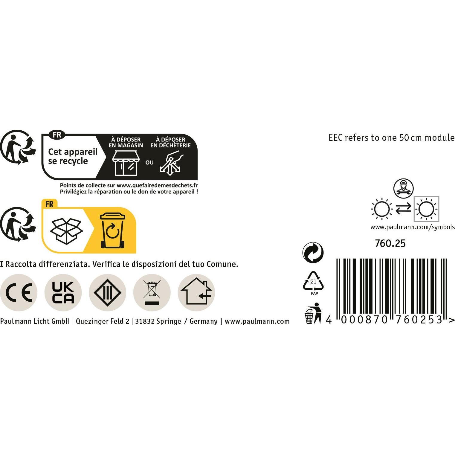 Thumbnail - Paulmann, LED Streifen, Pro Strip Silver P75 (Warmweiss, 1000 cm, Indoor)