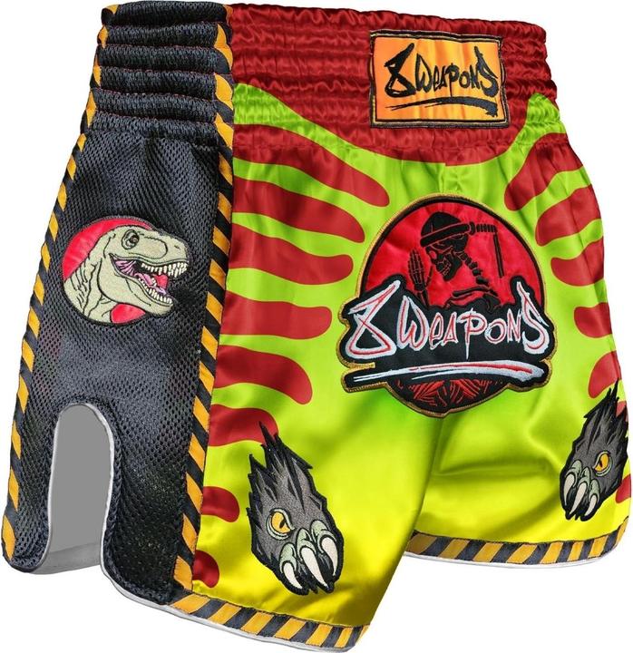 8Weapons Short Muay Thaï Jurassic Vert/ Rouge XL