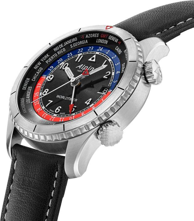 Image du produit Alpina Watch Alpina AL-255BRB4S26 Startimer Pilot Worldtimer (Montre analogique, 41 mm)