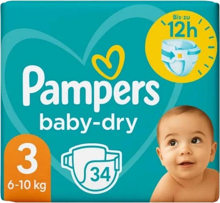 Image du produit Pampers Baby-Dry (Taille 3, 34 pcs)