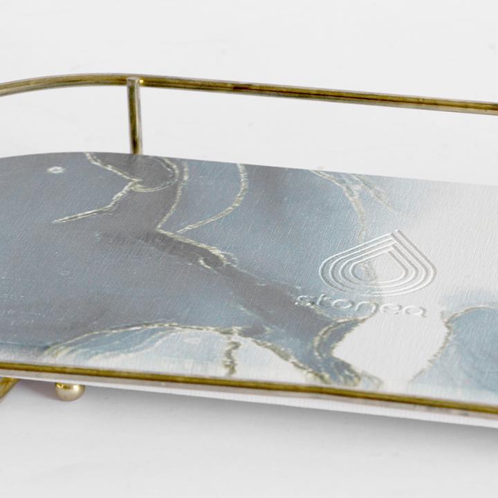 Immagine prodotto Stonea Makea Vassoio per il trucco in oro Nettuno