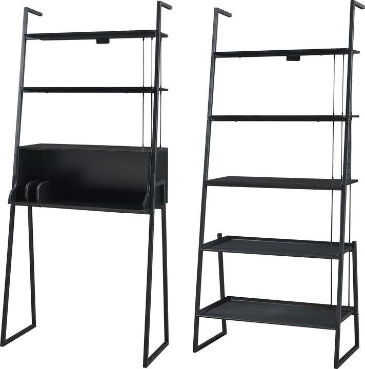 Actual product image En.Casa Furniture set Storfjord 2-pcs. 1x desk, 1x ladder shelf
