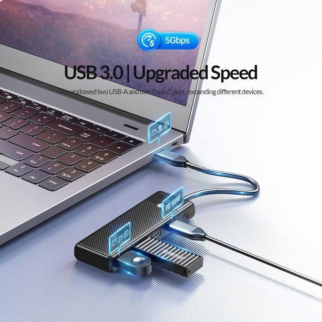 Actual product image Orico PW Series (USB-C, 4 Ports)