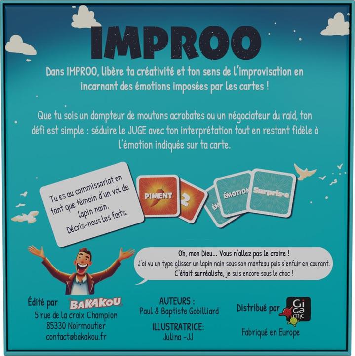 Image du produit Gigamic Improo (f) (Français, 4 - 8 Joueur)