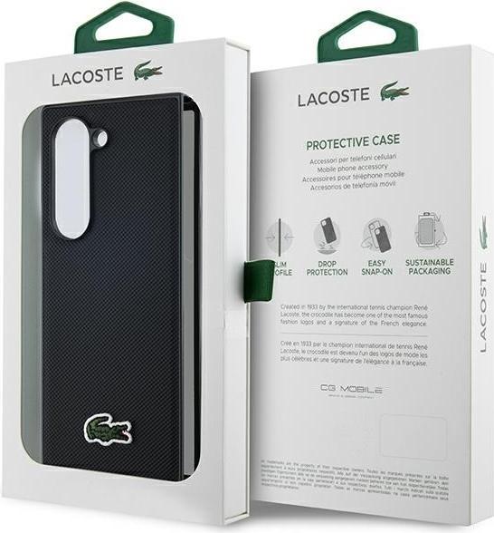Image du produit Lacoste LCHMZFD6PVCK Z Fold6 F956 czarny/black hardcase Iconic Petit Pique Woven Logo MagSafe (Samsung Galaxy Z Fold6)