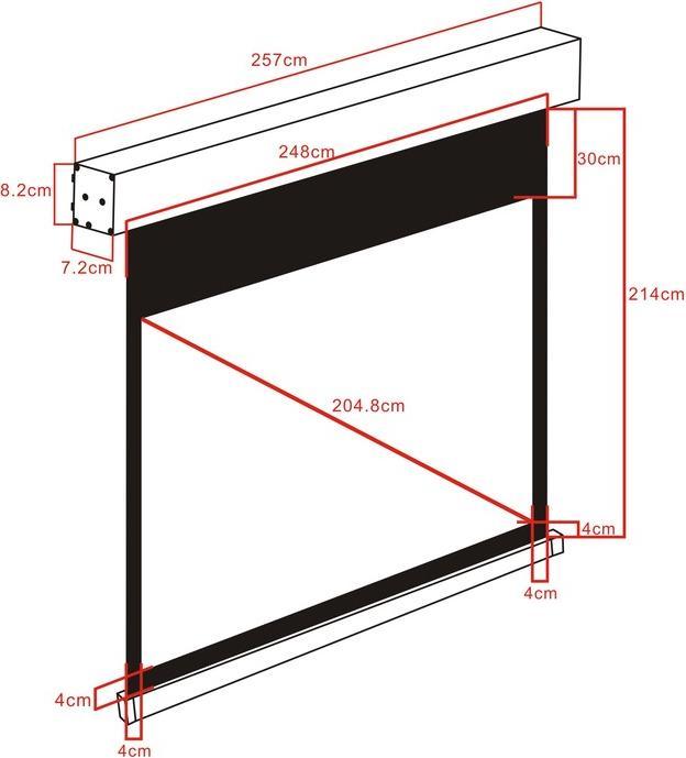 Image du produit Multibrackets Écran de projection motorisé M 240x180 (80.63", 4:3)