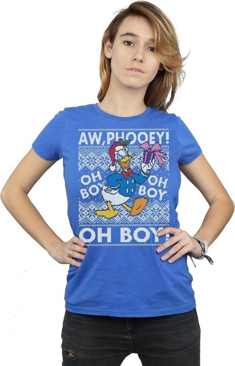 Image du produit Disney - T-shirt DONALD DUCK CHRISTMAS FAIR ISLE - Femme (XL)