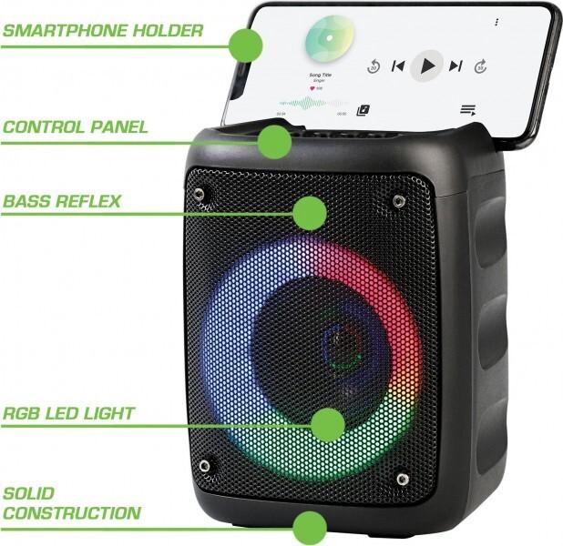 Actual product image Rebeltec STAGE 180 Portable Bluetooth Speaker (7 h, Rechargeable battery operated)