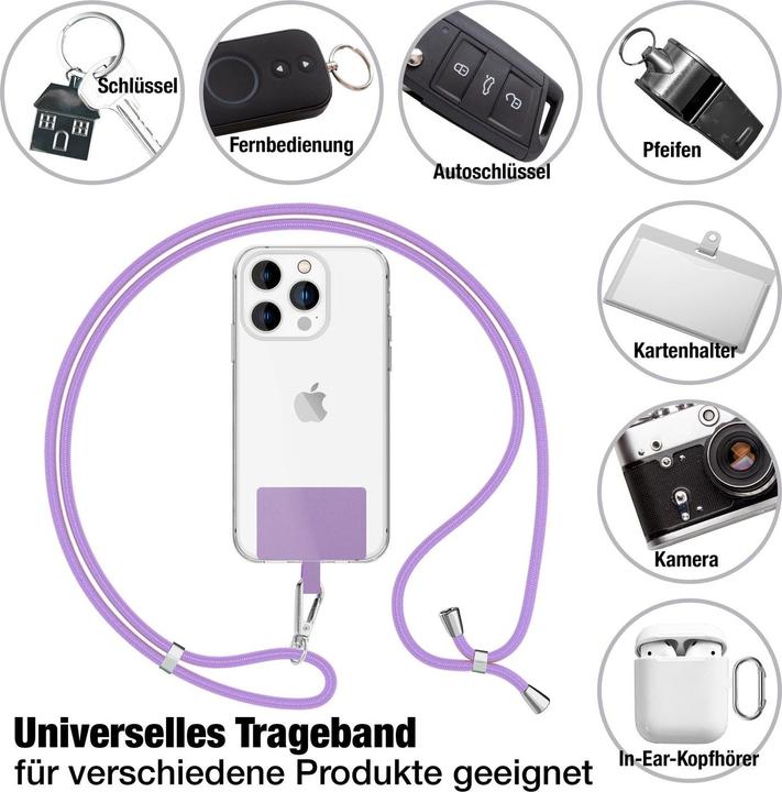 Produktbild Nalia Universal Handykette zum Umhängen mit Pad