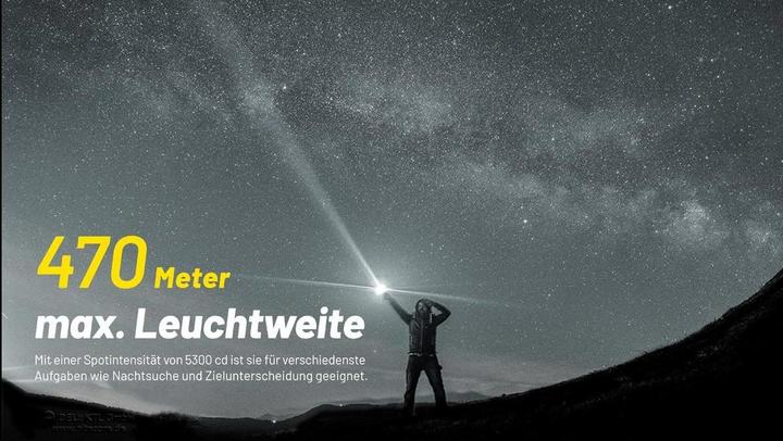Image du produit Nitecore P23i Black Lampe torche tactique à LED (14.35 cm, 3000 lm)