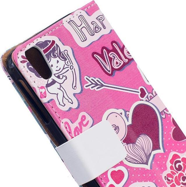 Image du produit MU Style Etui en cuir avec motifs d'amour (DTEK50)