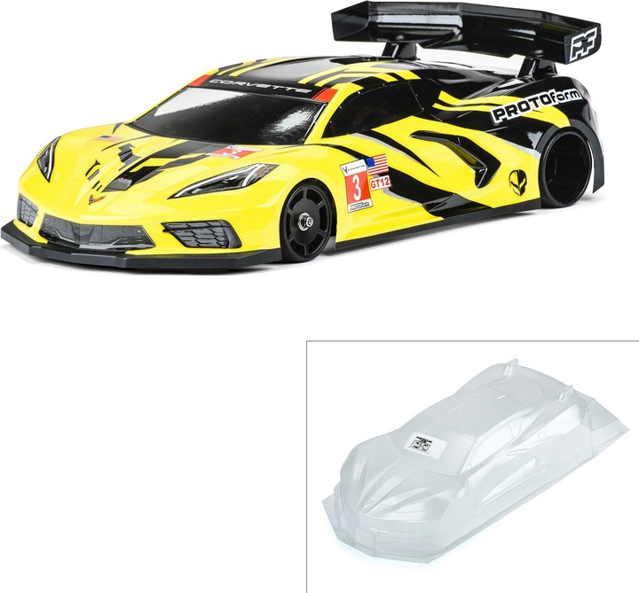 Produktbild Proline Karosserie Chevrolet Corvette C8 unlackiert, 1:12