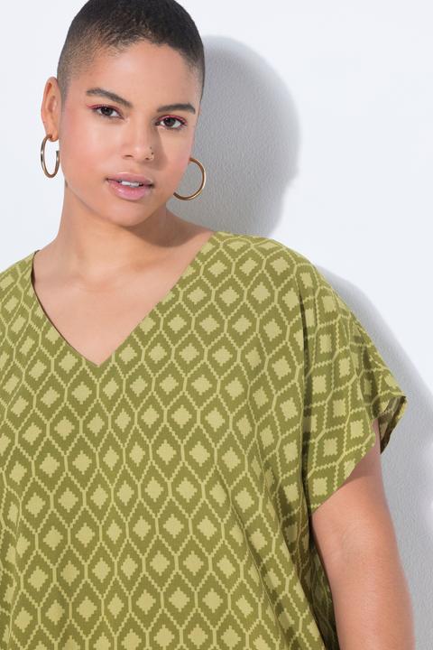 Actual product image Studio Untold Oversized diamond pattern blouse shirt (42, 44)