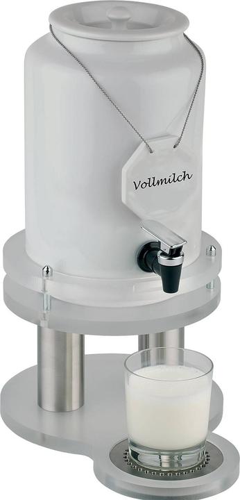 APS Distributeur de lait - Acier inoxydable, porcelaine, acrylique - 4 l (4 l)