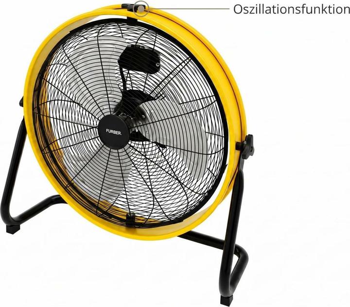 Produktbild Furber Bodenventilator Vayu-Fortis 20, Schwarz/Gelb