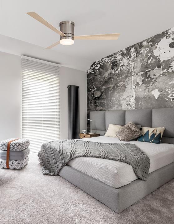 Produktbild Nova Luce SATIN LED Ventilator Nickel 18W Warmweiss 25x132cm 9953016