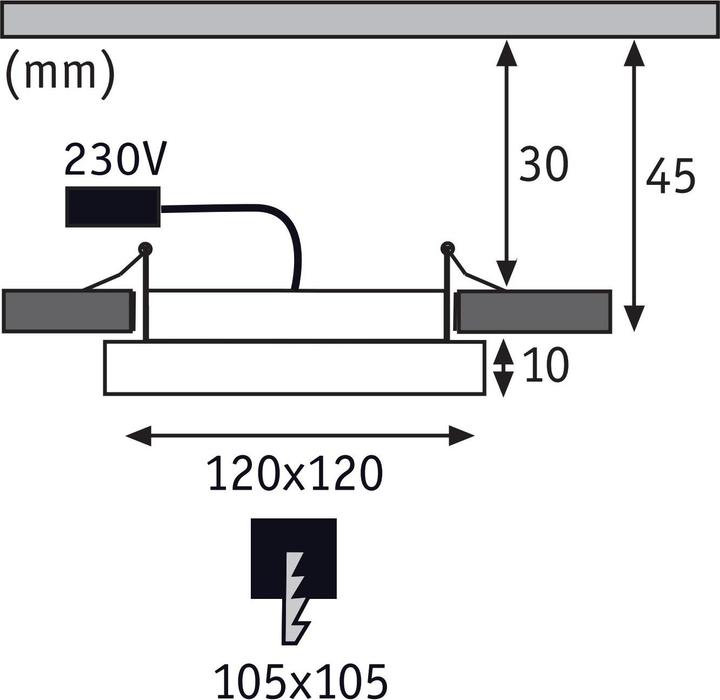 Produktbild Paulmann Einbaupanel Areo (830 lm)