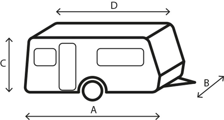 Actual product image Travellife Caravan protective cover 6M, 550-600 x 240 x 220 cm