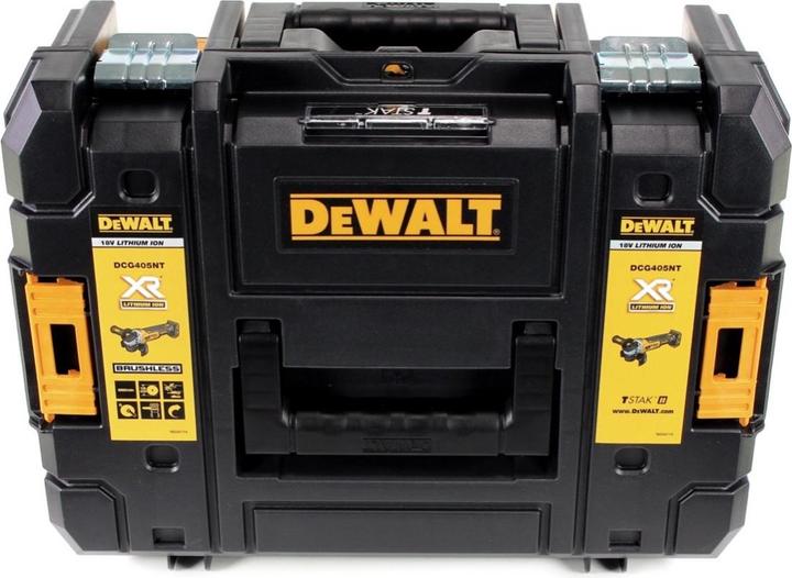 Actual product image DeWalt DCG 405 M1 Battery Angle Grinder 18V 125mm Brushless + 1x Battery 4,0Ah + Charger + TSTAK (125 mm)