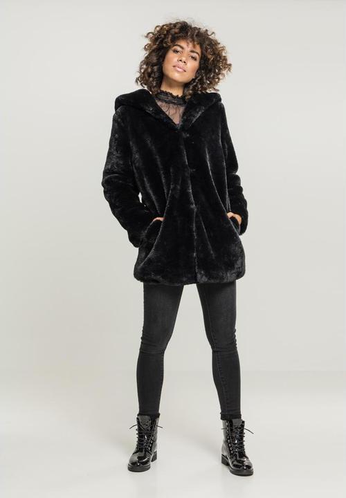 Produktbild Urban Classics Ladies Hooded Teddy Coat (XS)