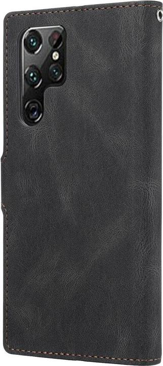 Image du produit Cover-Discount Galaxy S23 Ultra - Étui en cuir noir (Samsung Galaxy S23 Ultra)