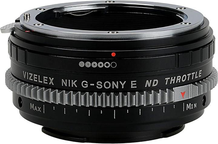 Fotodiox Vizelex CINE ND Throttle Lens Adapter Compatible with Nikon G Lenses on Sony EMount Cameras