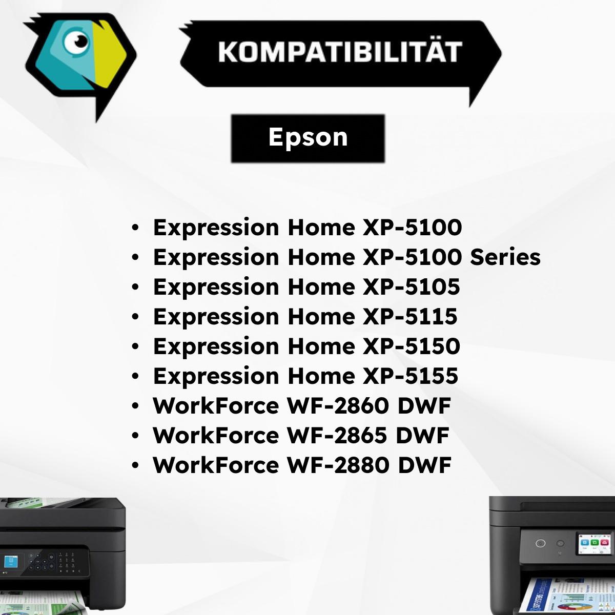 Thumbnail - Inkadoo, Druckerpatrone, Druckerpatronen kompatibel zu Epson C13T02W14010 / 502XL Tintenpatrone, schwarz Schwarz (BK)