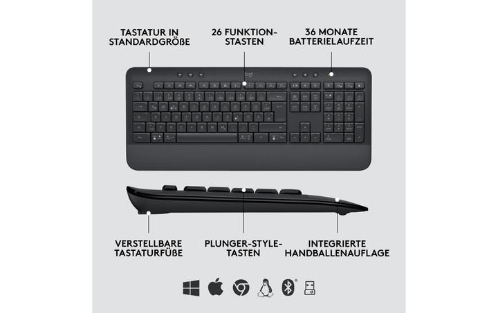 Image du produit Logitech MK650 Signature for Business (US, Sans fil)