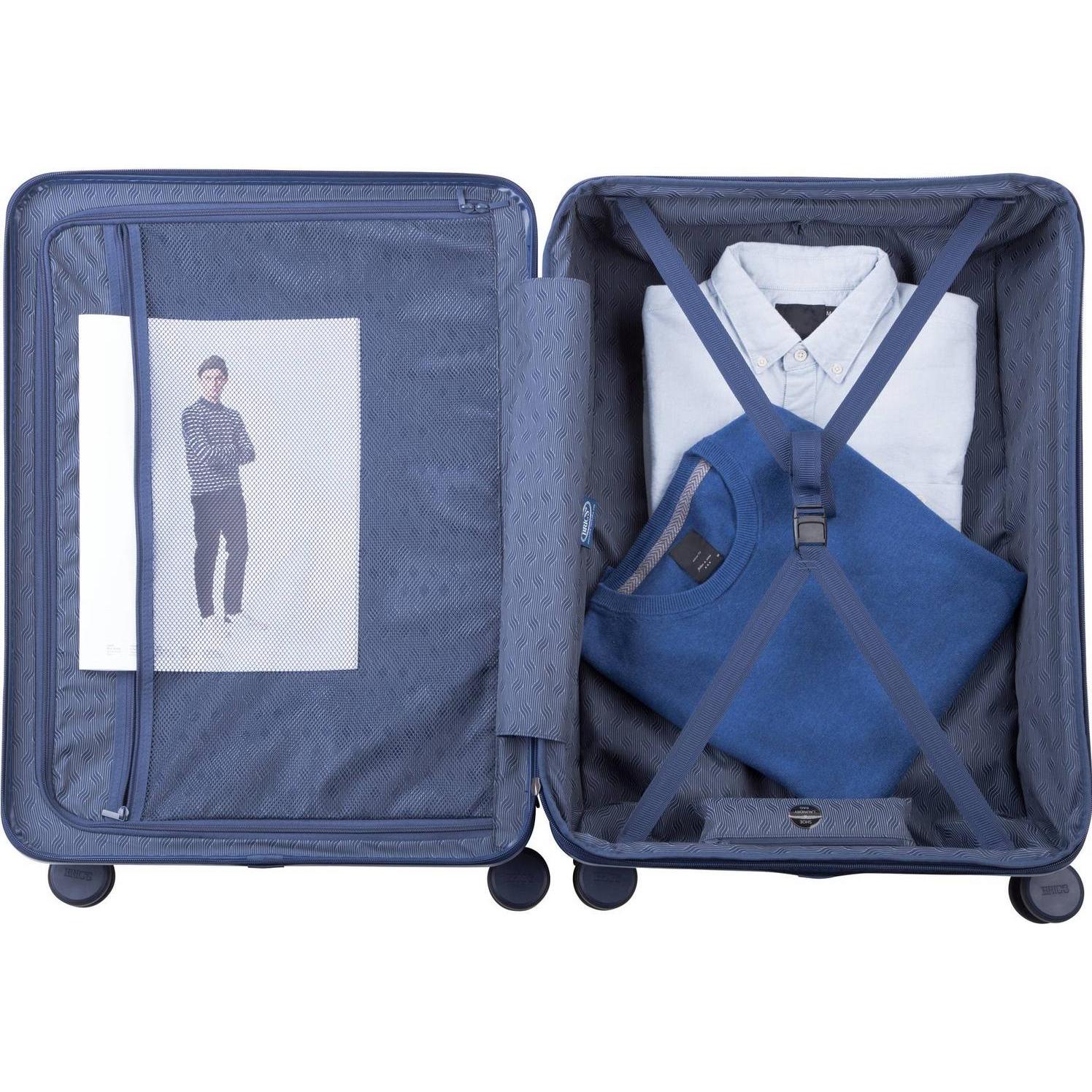 Thumbnail - Brics, Koffer, Ulisse B1Y - Erweiterbarer Trolley Spinner Medium, Blau, (90 l, L (90 - 115l))