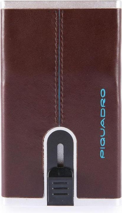 Immagine prodotto Piquadro Blue Square, Leather Card Holder, Square Sliding System with Zipp