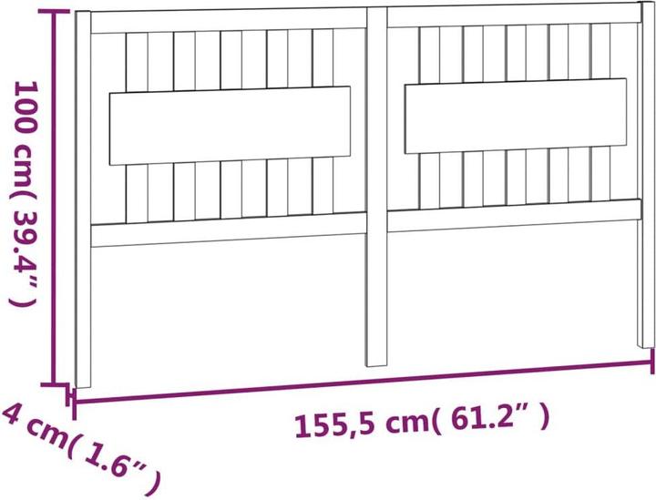 Image du produit vidaXL Kopfteil (155 x 5 x 100 cm)