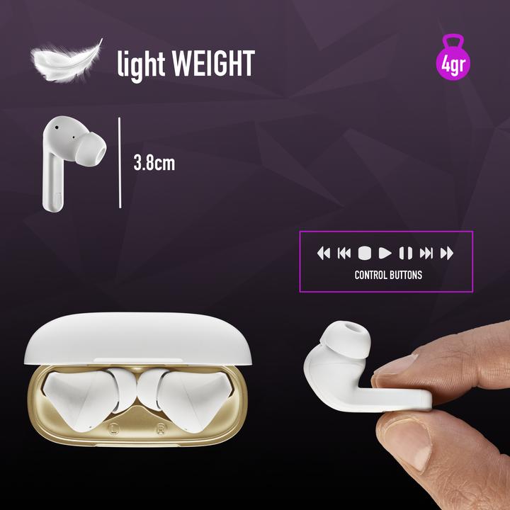 Produktbild NGS Artica trophy white (5 h, Kabellos)