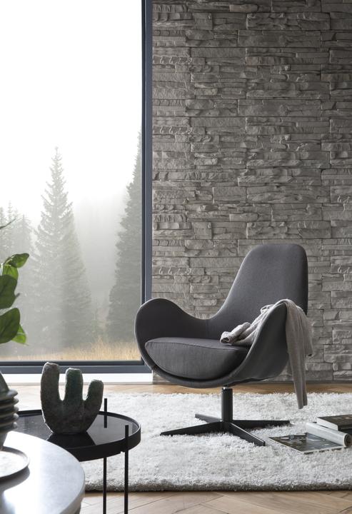 Actual product image SalesFever Armchair deep with swivel function dark gray