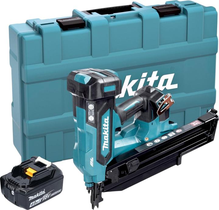 Actual product image Makita DBN 901 M1K cordless nailer 18 V 50 - 90 mm brushless + 1x 4.0 Ah battery + case - without