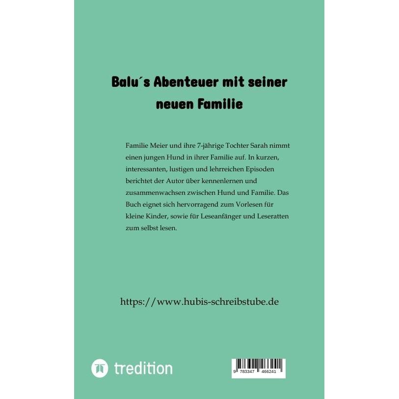 Thumbnail - Balu's Abenteuer mit seiner neuen Familie, Kinderbücher von Hubert Laspe