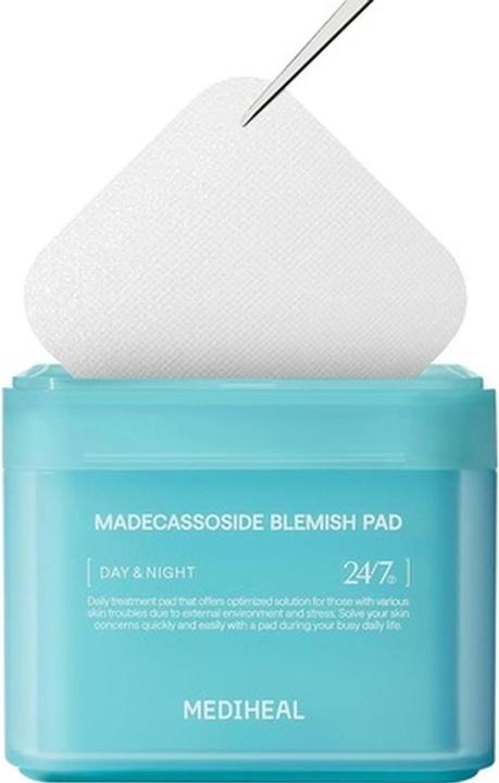 Actual product image Mediheal Cotton Facial Pads with Centella Asiatica Extract 100 Count (Facial cleansing wipes)