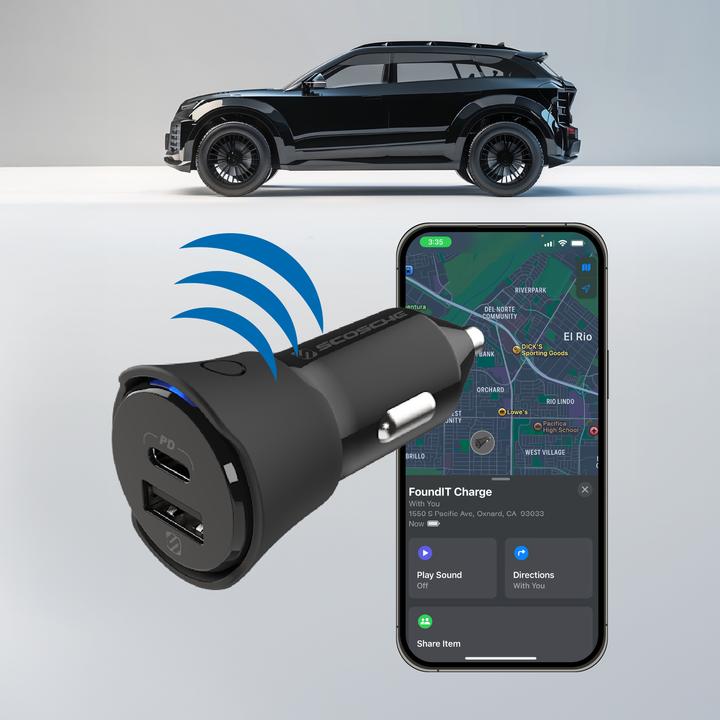 Produktbild Scosche FoundIt PRO AutoladegerÃ¤t - Duales 30W USB-C