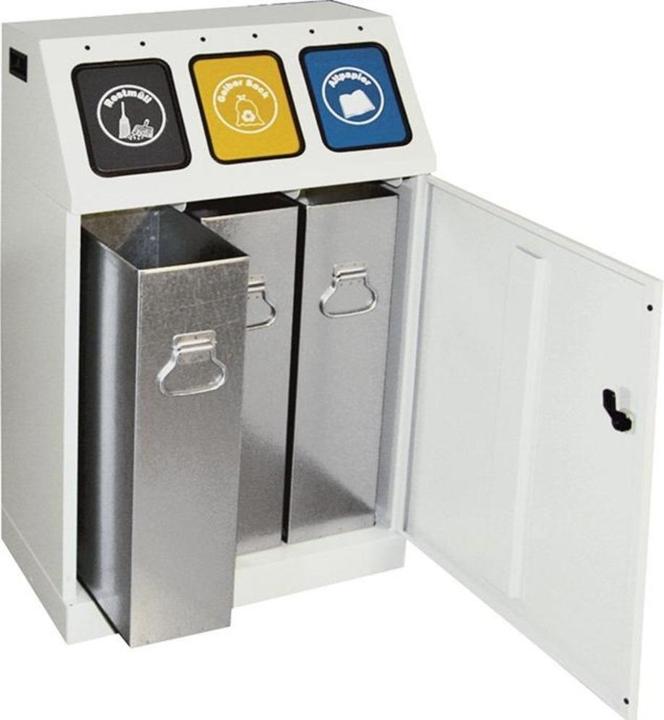 Actual product image kaiserkraft Recyclable material collector, steel (90 l)