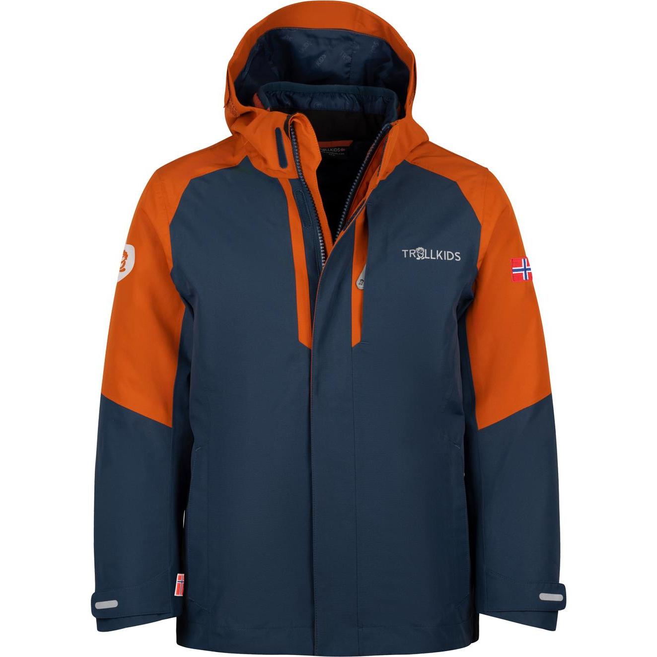 Trollkids, Unisex, Jacke, Kid's Skanden 3in1 Jacket (98), Braun, 98