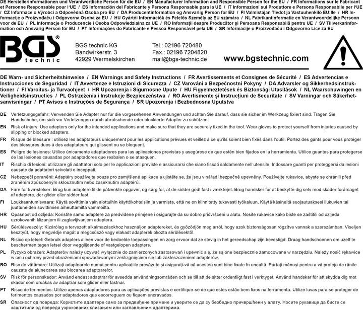 Actual product image BGS Bit adapter (Bit adapter)