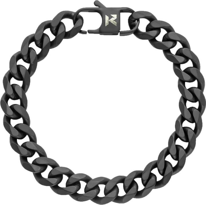 Produktbild K12 - Black Cuban Bracelet - 10.5 mm (23 cm, ohne Messing, Chirurgenstahl 316L)