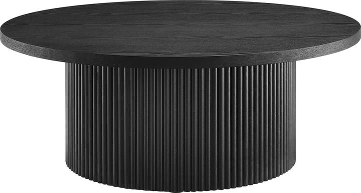 Image du produit SIT Möbel Table basse Ø 85 cm noire en bois noir, avec