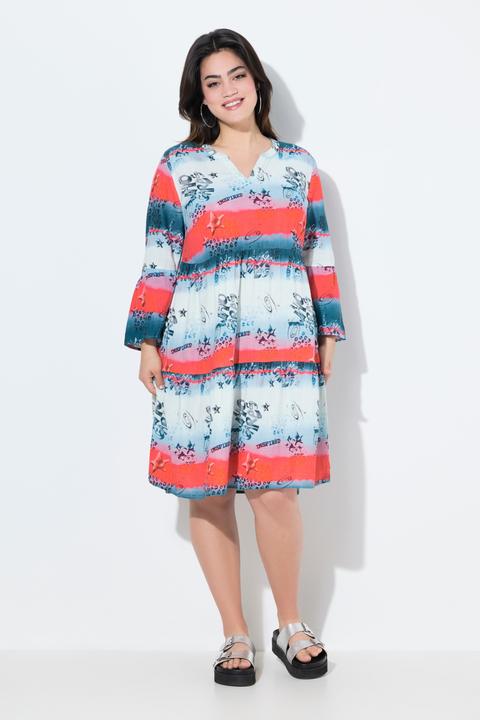 Produktbild Angel of Style Musselin-Kleid, Streifenmuster, Volants (44)