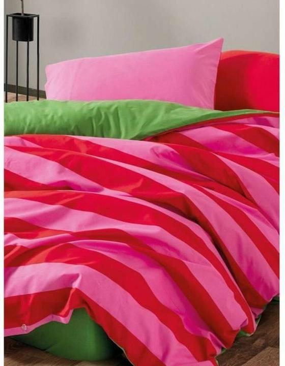 Image du produit BigBuy Bettbezug-Set Rot Rosa 220 x 240 cm (Set de linge de lit, 220 x 240 cm)