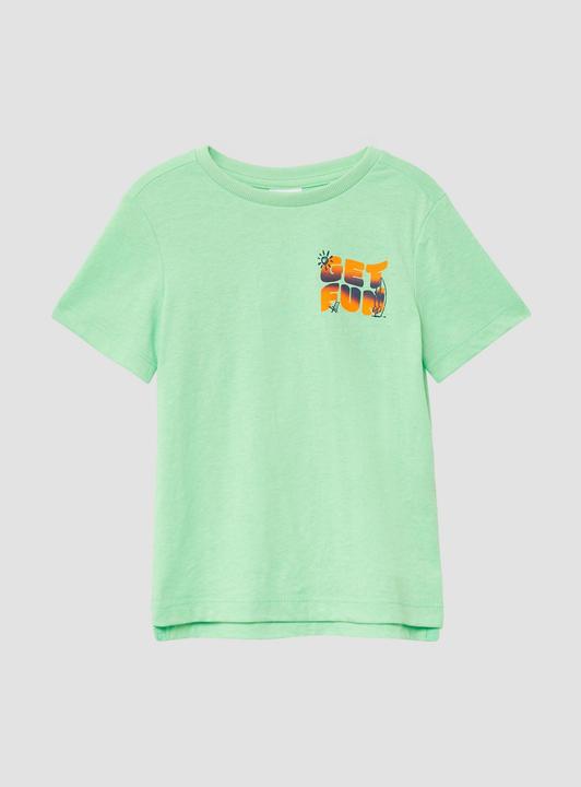 Produktbild S.Oliver T-Shirt Baumwoll-T-Shirt mit Front- und Rückenprint (104, 110)