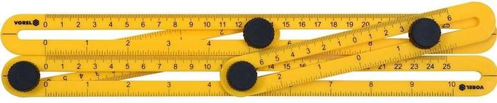Produktbild Vorel Multifunktionales Messlineal Winkelmesser 250 mm